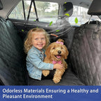 Dog Car Seat Cover for Back Seat - Waterproof and Anti-Slip Car Dog Seat Cover, with Hammock Design for Safe and Comfortable Travel, Suitable for Most Cars Trucks SUVs