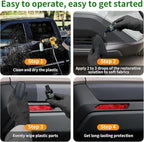 Kingvo Plastic Restorer for Cars, Black Plastic Trim Restorer Cars Ceramic Plastic Coating Trim Restore Plastic Repair for Trim,with Foam Applicator,30ML(2-Pack)