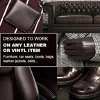 12oz Leather Recoloring Balm & 3.4oz Mink Oil Leather Conditioner kit,Dark Brown Leather Color Repair Kits for Couches, Leather Couch Paint Scratch Repair for Furniture Car Sofa Shoes Leather Dye