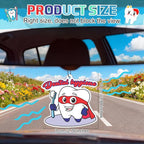 24 Pcs Dental Hygienist Gifts for Hygiene Week Funny Air Freshener Car Scented Hanging Tooth Decor for Doctor Nurse Medical Staffs Dentists Assistants Student Teacher Appreciation Gifts