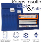 FRIO Cooling Wallet - Insulin Cooler for 45+ Hours of Stress Free On The Go - Blue - Large