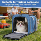 Soft Cat Carrier,Small Dog Crate,Pet Travel Bag Dogs Cats Car Carriers Puppy Backpack Portable Kennel Purse Crates for Kitten Tote Cage Carry Sling Pets Box Foldable Kennels Collapsible Bags