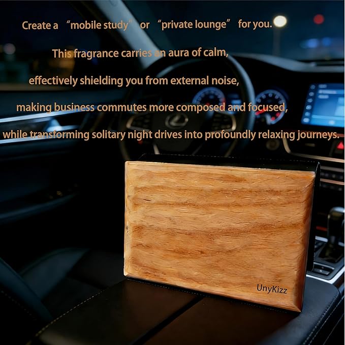 Car Air Freshener Wood Air Freshener - Car Odor Eliminator for Visor Clip Auto Accessories - Metal Clip - Essential Oils - Clean Ingredients - Teak Scent Starter Kit3pcs（Cabana/pine/amber）