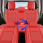 AOMSAZTO Custom Fit Seat Covers for Jeep Wrangler: JL 2018 2019 2020 2021 2022 2023 2024 4-Door Waterproof Leather Car Seats Cover Full Set