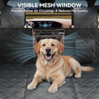 Back Seat Extender for Dogs – Waterproof Dog Seat Cover for Back Seat with Door Protection, Easy to Use and Clean, Hard Bottom, Holds 420 lbs Dog Hammock for Cars, SUVs & Small-Size Trucks