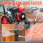YAMATIC Pressure Washer Turbo Nozzle Tips, 360° Rotating Turbo with 5 Spray Nozzles, 3000 PSI 4.0GPM with 1/4" Quick Connector Compatible with Ryobi, Greenworks, Craftsman, Troybilt, Simpson