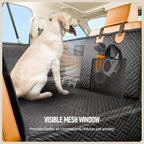 PROZAR Dog Car Seat Cover for Back Seat, Hard Bottom Back Seat Extender for Dogs - Supports 400lbs, Back Seat Pet Cover, Dog Hammock for Full-Size Trucks/SUV