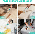 HAUSHOF Portable Carpet Spot and Upholstery Cleaner Machine, 13Kpa Powerful Suction & Spot Remover, Deep Stain Cleaning for Rug, Carpet, Car Seats, Pets, Stairs, Couches, with Cleaning Solution