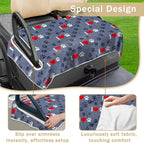 YOKYHOM American Flag Golf Cart Seat Covers for 2/4-Seater, Patriotic USA Seat Towel Blanket Keeps Seats Cool & Clean for Summer, Microfiber Fits EZGO, Club Car, Yamaha, 51"x31"
