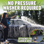 Chemical Guys Foam Blaster 6 Car Wash Gun, Chemical Guys Foam Gun, and Chenille Scratch-Free Microfiber Wash Mitt - Connects to Any Garden Hose for Thick Suds - Safe for Cars, Trucks, SUVs - 2 Items