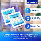 Moisture Absorber Sachets Fresh Cotton 1.4 oz/40g - Remove Excess Moisture In Air & Odor - Desiccant Dehumidifier for Closet, Drawer, Safe, Storage - Dampness & Humidity Control - Set of 15