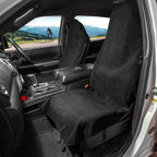 Leader Accessories 2pcs Waterproof Towel Front Seat Covers Black Non-Slip Bucket Seat Dog & Kid Auto Protector