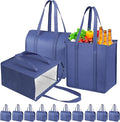 Insulated Grocery Bags with Zippered top Frozen Food Shopping Groceries Travel Insulated Tote Cooler Thermal Bags