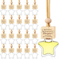 36 Pcs Star Shaped Car Fragrance Diffuser Bottle Bulk - Appreciation Gifts Set Hanging Glass Diffusers with Inspirational Message for Coworker Teacher Staff Thank You Gift (Sometimes)