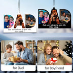 5-500pcs Custom Air Fresheners with Picture, Double Sided Car Air Freshener with 20 Scents, Personalized Gifts for Valentine's Day Birthday Anniversary (DAD)