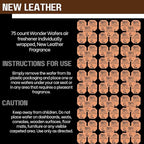 Wonder Wafers 75 count Air Fresheners Individually Wrapped, New Leather Fragrance