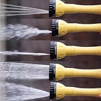 Car Wash Brush with Long Handle,Auto Rotating Car Wash Brush Cleaning Kit 360° Spin Car Mop with Pressure Washer Gun and Hose Nozzle for Cars RV Truck Yards Gardens etc