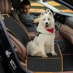 Dog Front Seat Cover for Car,Pet Front Car Seat Cover,Scratch-Proof Pet Seat Cover for Car,Trucks,SUV,Front Seat Dog Cover（Black，45"X 21"，1pack）