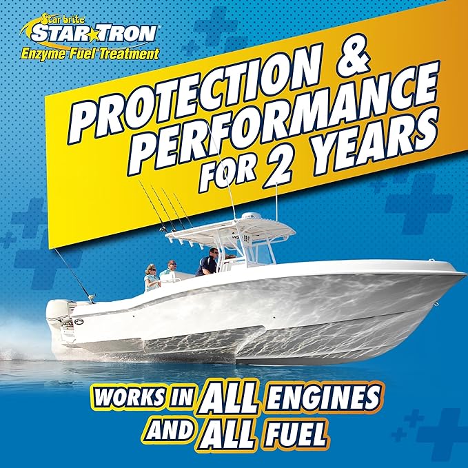 STAR BRITE Star Tron Enzyme Fuel Treatment - Concentrated Formula 32 Fl. Oz. – Treats up to 512 Gallons - Fuel Stabilizer & Treatment, Gasoline Stabilizer, Star Tron Marine Enzyme Fuel Treatment