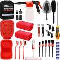 Car Wash Kit Car Wash Cleaning Kit with Car Wash Foam Gun Microfiber Sponge and Towels Tire Brush Built, Car Foam Gun, Car Cleaning Tool