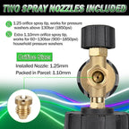 BEAR FORCE Innovative Pressure Washer Foam Cannon Pro+ (Thicker Foam, 3 Times of Life), 2026 Car Wash Snow Foam Blaster with One-Click Disassembly Technology + 1/4" Quick Plug, 34oz Bottle