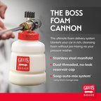 Griot’s Garage The BOSS Foam Cannon for Car Washing and Detailing, Pressure Washer Foam Gun