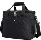 MIER 18L Large Soft Cooler Insulated Picnic Bag for Grocery, Camping, Car, Black