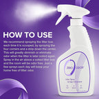 Zero Odor – Litter Odor Eliminator - Permanently Eliminate Litter Odors with Best Patented Molecular Technology - Pet Safe & Works on all types of litter, 16oz (Over 400 Sprays) (Pack of 2)