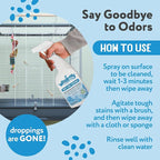 Wee Away Bird Cage Cleaner for Small Cages, Droppings Remover, Enzyme Cleaning Spray for Perches, Feeders, and Walls, Unscented, 16 fl oz