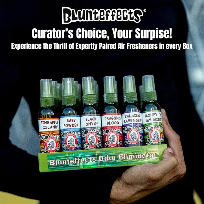 Blunteffects 100% Concentrated Air Freshener Car/Home Spray (5 Assorted Scents) by Blunteffects