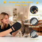 Pet Hair Removal Glove for Cat & Dog,Resuable Five-Finger Electrostatic Magic Brush,Washable Multi-Surface Pet Hair Remover Tool for Furniture, Clothing, Sofa, Carpet, Bed & Car