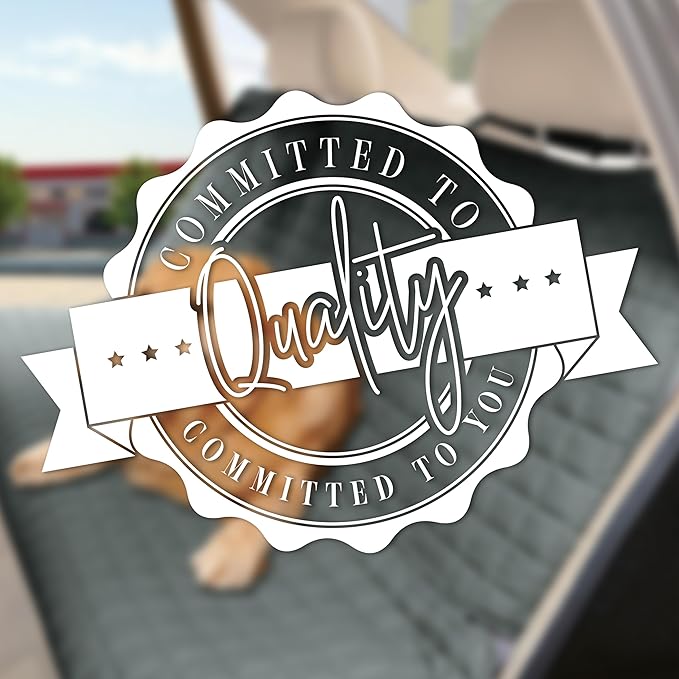 Elegant Comfort Premium Pet Car Seat Cover for Back Seat, Luxury Microfiber Car Seat Protector, Heavy Duty and Durable, Non-Slip and Waterproof Car Seat Cover for Trucks, Cars, and SUVs, Black