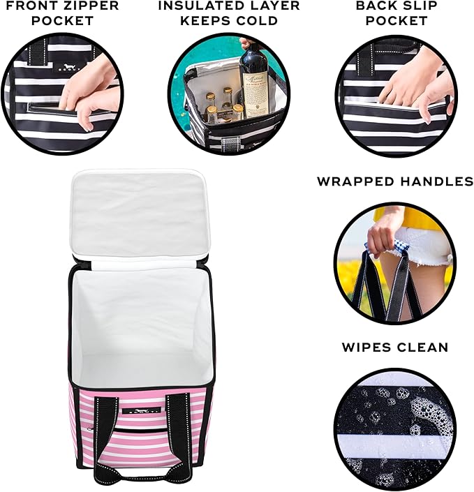 SCOUT Pleasure Chest - Soft, Lightweight, Insulated Cooler, Fits 5 Wine Bottles, Cooler for Beach, Pool, Boat, and Picnics