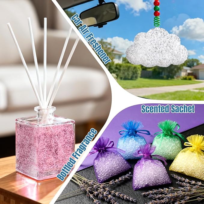 Sukh 15oz Unscented Aroma Beads - Scentsy Wax Beads for Car Freshies Scents, DIY Air Freshener, Diy Scented Beads, Aroma Beads, and Air freshner