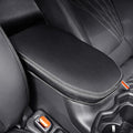 Center Console Cover for Toyota RAV4 2019-2025, Upgraded PU Leather Armrest Cover for RAV4 Adventure/Hybrid/XLE/LE/Limited/TRD Off-Road/Premium/XLE Premium (Gray Stitching)