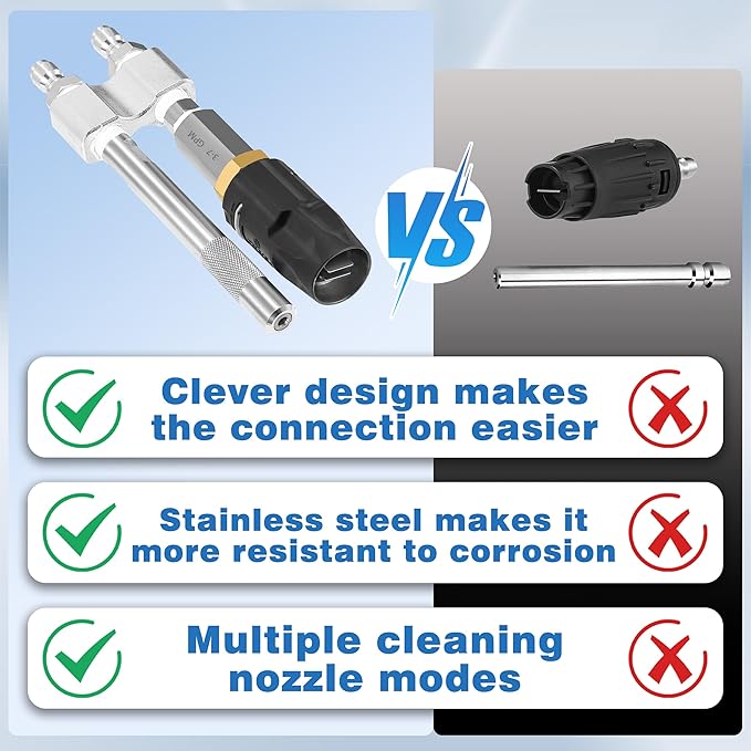 JOEJET Shooter Tip M5 Twist Nozzle, Long Range Soap Nozzle for 3-7 GPM