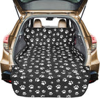 Veckle Extra Large SUV Cargo Liner for Dogs 106", Foldable Cargo Cover for Full-Size SUVs & Minivans, Waterproof Pet Trunk Mat with Bumper Flap, Non-Slip, Paw Print