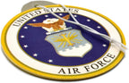 Elektroplate Officially Licensed United States Air Force Automotive Air-Fresheners for Vehicles | New Car Scent (6-Pack) | Made in the USA