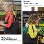 Insulated Cooler Bag Reusable Grocery Tote Bags Transport Large Lunch Box for Women