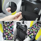 Universal Car Center Console Cushion Pad,Dog Paw Print 2 Car Armrest Pad Car Armrest Seat Box Cover Protector for Most Vehicle, SUV, Truck, Car