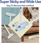 Large Lint Rollers for Carpet, 9.45'' Sticky Rollers for Floor with 360 Sheets, Extendable Long Handle Sticky Mop for Cleaning Couch, Curtains, Cars, Clothing, and Pet Hair