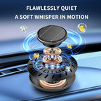 Kwak's Car Air Freshener,Rotating Solar Aromatherapy Essential Oil Diffuser Scent Car Decoration Automotive Interior Accessories (Black)