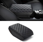 KMMOTORS Compatible with Kia Sportage(NQ5), 2023-2025 Center Console Cover Black, Armrest Cushion, Car Accessories for Sportage NQ5, Vegan Leather, Protect from Scratch, Pet Claws