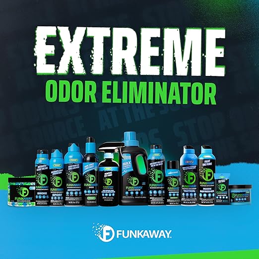 FunkAway Full-Release Car Deodorizer Spray (2 oz - 4 Pack) Lasts Up to 30 Days, Car Air Freshener and Odor Eliminator for SUVs, Trucks and RVs, Automotive Aerosol that Attacks Funk at the Source