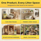 Natural Cat Litter Deodorizer Granules – 2 lb. Ammonia Odor Eliminator for Multi-Cat Homes – Neutralizes Urine Odor at the Source – Safe for Cats, Dogs, and Rabbits