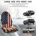 Car Seat Covers 1 Pack Waterproof Towel Car Seat Cover Universal Fit for Most Trucks SUV Fitness Athletes Pets Gym and Water Sport，American Flag