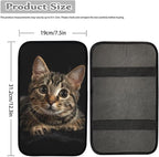 Dreaweet Car Armrest Cover Pad Soft Center Console Cover Black Cat Car Accessories for Women Interior Cute,Universal Armrest Cover for Car Truck SUV Sedan