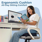 5 STARS UNITED Donut Pillow Hemorrhoid Tailbone Cushion – Large Floor Cushion for Pain Relief – Coccyx, Prostate, Sciatica, Pelvic Floor, Pressure Sores, Pregnancy, Postpartum Recovery, Black