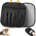2 Packs Upgraded Pet Hair Removal Gloves for Dogs & Cats, Thickened Electrostatic Pet Hair Remover Gloves, Reusable Magic Brush Pet Hair Remover Tool for Couch, Carpet, Car Seat(Black)