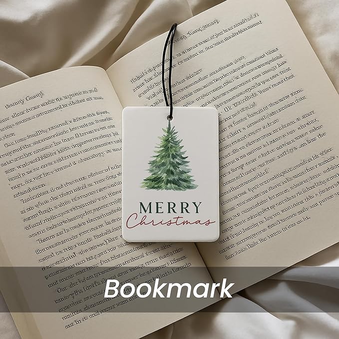 Christmas Car Air Freshener 4 Pcs - Merry Christmas Tree Winter Air Freshener Hanging Decor for Cars Closet Drawer Books, Gilry Winter Santa Tree Car Accessories Mirror Decor for Women